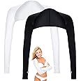 Aster Cooling Shawl Arm Sleeve with Finger Hole Sun Protection Cooler Shrug Arms Wrap 2-piece