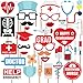 Nurse Photo Booth Props for Nurse Party Decorations - Pack of 33 | Nurse Graduation Photo Booth Props 2021 - DIY Required | Doctor Nurse Medical Graduation Party, Nursing School Graduation Party 2021