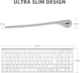iClever Wireless Bluetooth Keyboard 5.1 Rechargeable UK QWERTY Nano Slim view 6
