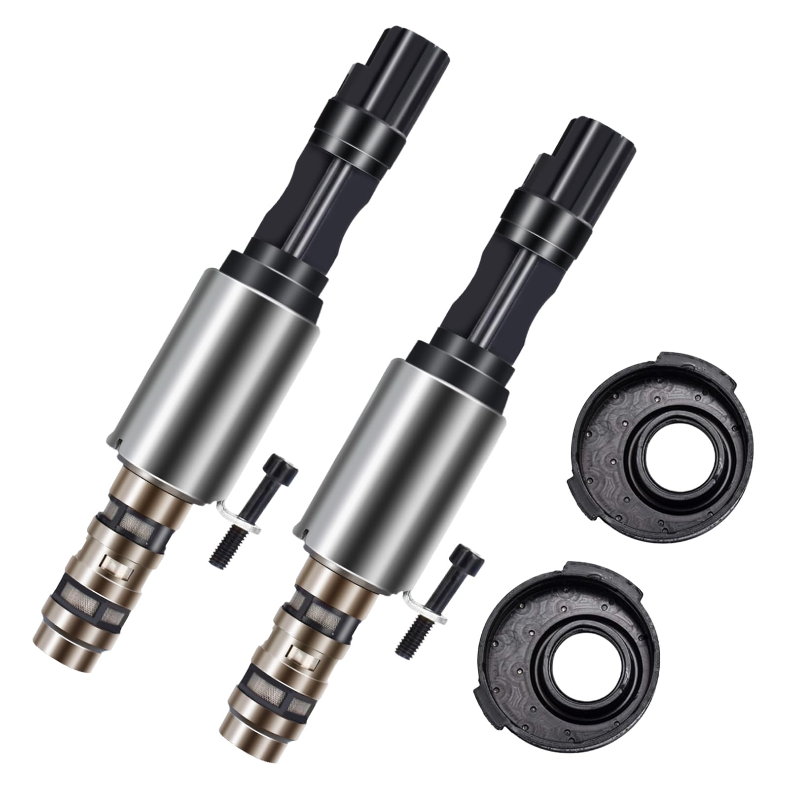 Photo 1 of 2 PCS Camshaft Variable Valve Timing Solenoid VCT Solenoid 8L3Z-6M280-B 8L3Z-6M280-A Replacement for 2004 2005 2006 2007 F150 Mustang Sport Trac 3V 4.6L 5.4L Lincoln Navigator Mercury Mountaineer