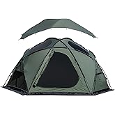 TOMOUNT Dome Hot Tent with Stove Jack 4 Person Backpacking Tent for 4 Season Waterproof Glamping Hiking