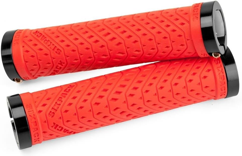 Sixpack (Trix Lock-On Red 2018 Bicycle Handlebar Grips
