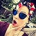 SOJOS Retro Fashion Cat Eye Women Sunglasses Metal Frame Mirrored Lenses SJ1002 with Silver Frame/Silver Mirrored Lens