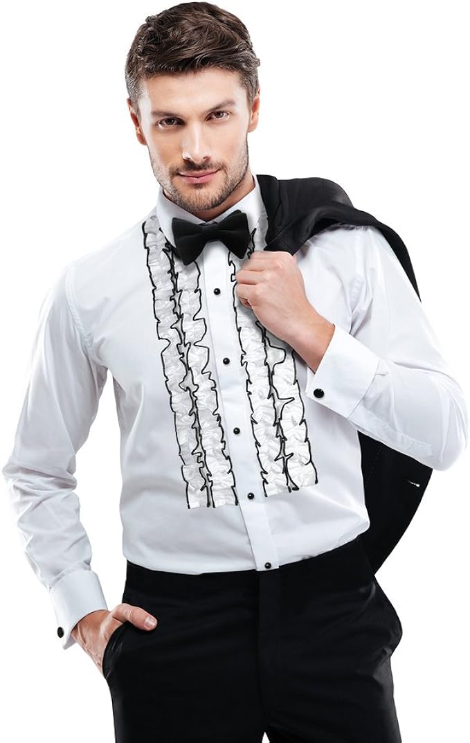 extra slim fit tuxedo shirt