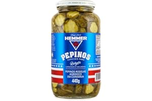 Pepinos em Conserva Agridoce Hemmer Vidro 440G