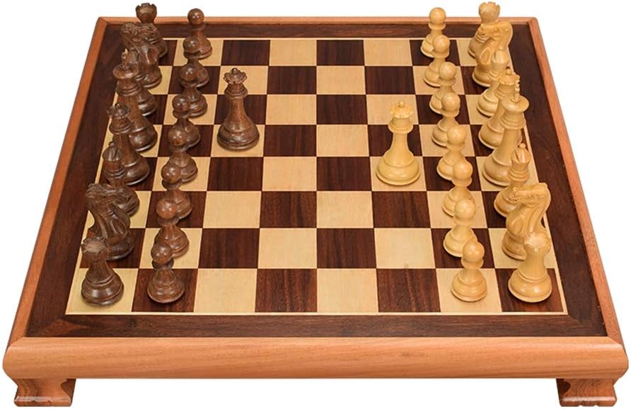 LF stores Chess Championship Chess Set,2 In 1 Chess And Draughts Set Chess Checkers Game Set Chess Board For Adults And Kids Board Games (Color : C)
