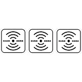 StickerTalk Scan Here Vinyl Stickers, 2 inches by 2 inches | Waterproof solvent-based inks, UV resistant, air release technology, laminated, made in USA