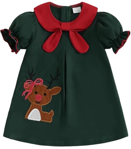 Lil cactus Green Corduroy Smocked Bishop Dress, 6-12 Months: Clothing, Shoes & Jewelry