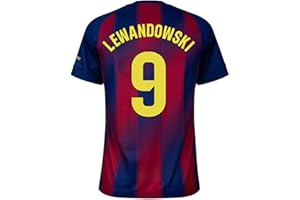 Camiseta de Lewandowski #9 Home 25/26 Soccer Jersey for Men Fan Version