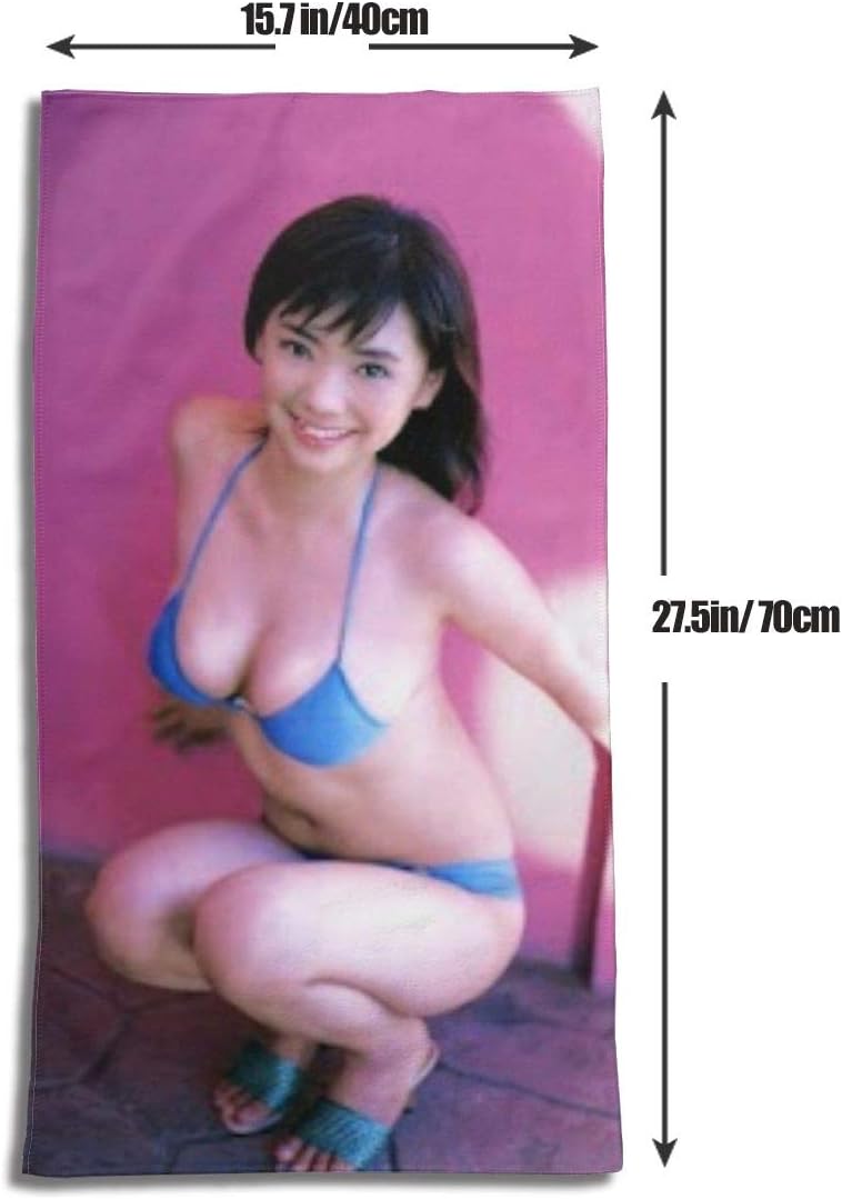 Amazon Co Jp 倉科カナ ビキニ写真デザイン タオルバスルームキッチンソフトマイクロファイバービーチトラベルタオルプールバススパフィットネス水泳ペットキャンプ屋外の家の装飾 ホーム キッチン