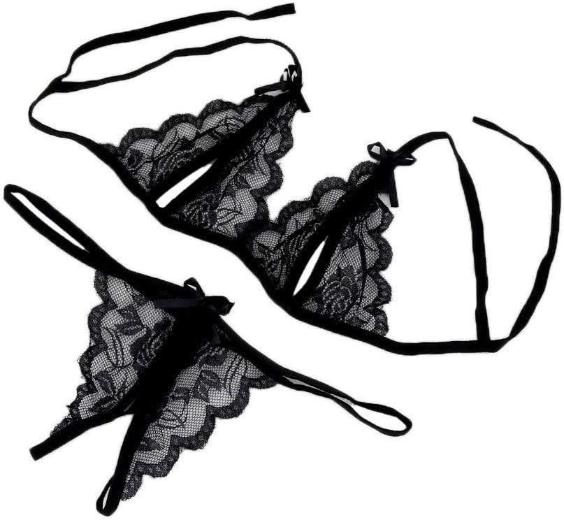 HAPPIShare Women Sexy Lingerie Lace Underwear Sleepwear G-String Lingerie Nightwear Temptation Set Erotic Sleepwear