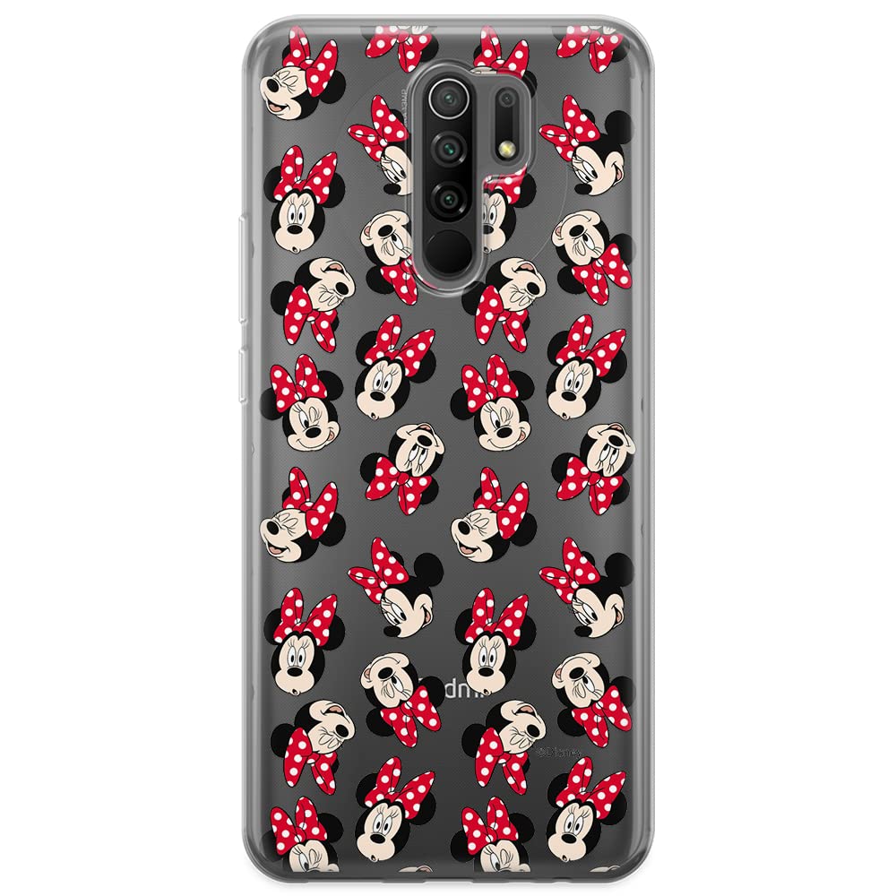 ERT GROUP mobile phone case for Xiaomi REDMI 9 original and officially Licensed Disney pattern Minnie 001 optimally adapted to the shape of the mobile phone, partially transparent