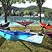 SONGMICS Ultra-Lightweight Portable Hammock Hold up to 660LB Single Double Parachute Nylon Camping Hammock Swing Bed 118