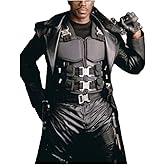 MERCH ATTIRE Mens Blade WesleY Cosplay Leather Mens Formal Tactical Combat Vest Halloween Cosplay