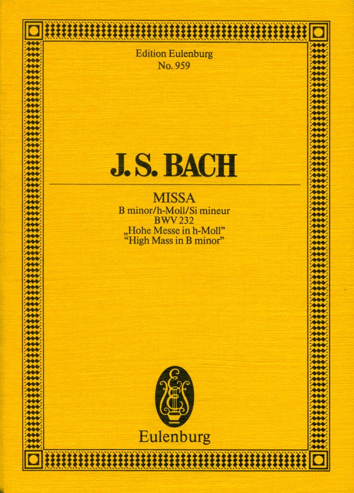 Missa Mass in B Minor BWV 232. Miniature Score