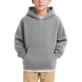 JustBlanks Youth Hoodies for Boys Girls Fleece Sweatshirt Children Pull on Hoody sweatshirt Youth Hooded Sweatshirt