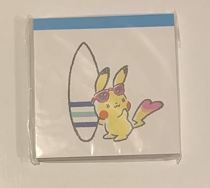 Amazon Co Jp ポケモン イッツデモ 完売 期間限定品 第三弾 コラボレーション ミニノート サマーバージョン ピカチュウ サーフィン 文房具 オフィス用品