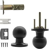 Probrico Matte Black Passage Door Knobs Interior Keyless Door Knob Set 1 Pack view 7