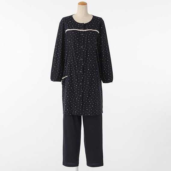 Amazon Co Jp 西松屋 Edm 授乳口付きハートドット総柄パジャマ M L L 服 ファッション小物
