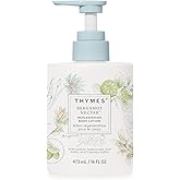 Thymes Large Replenishing Body Lotion - Moisturizing Body Lotion for Dry Skin - Scented with Notes of Bergamot, Lemon, Orange Flower, Lotus & Sandalwood (Bergamot Nectar, 16 fl oz)