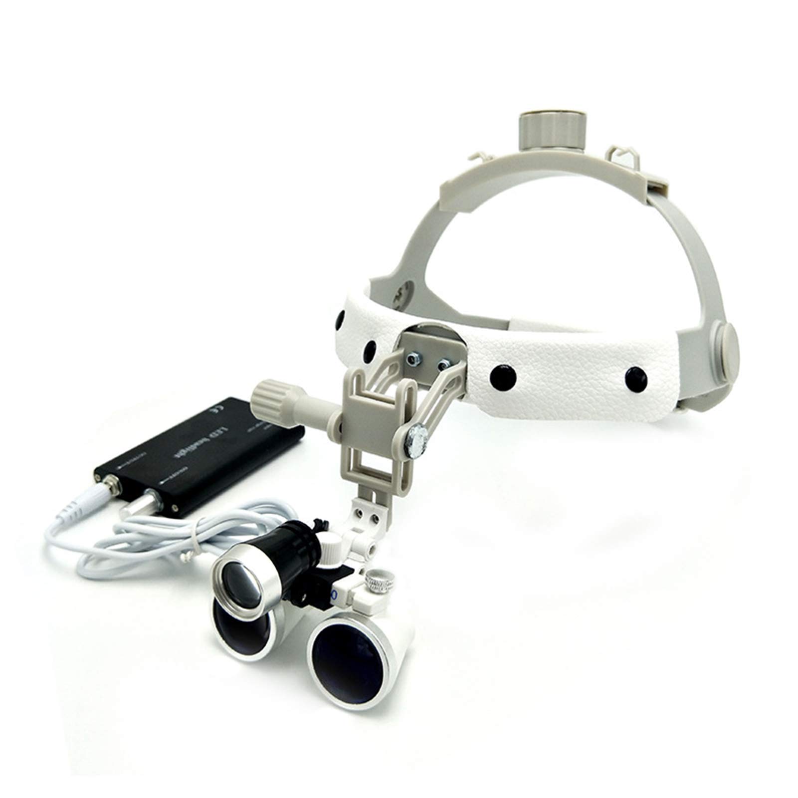 WGDSF 3.5X Head Mount Lighted Magnifying Glasses Dental Magnifier LED Light Oral Root Canal Implanta