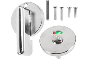 VILLCASE Indicator Door Lock, Turn Inside Vacant Occupied Bathroom Lock Occupancy Indicator Sign Deadbolt for Public Restroom Toilet Partition