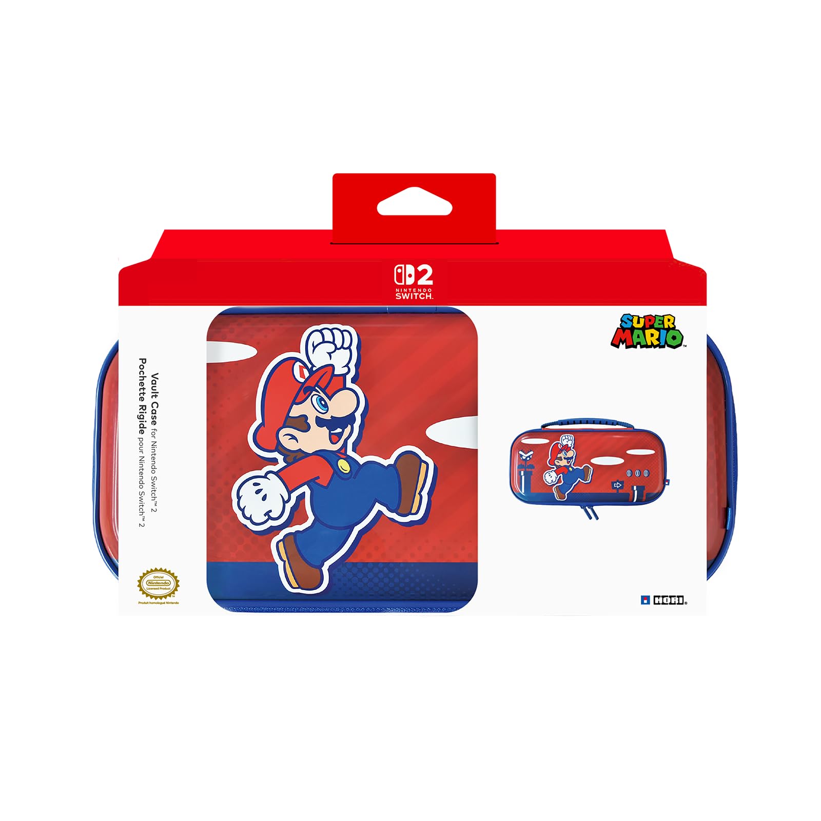HORI Vault Case (Mario) for Nintendo Switch 2 - Officially Licensed by Nintendo