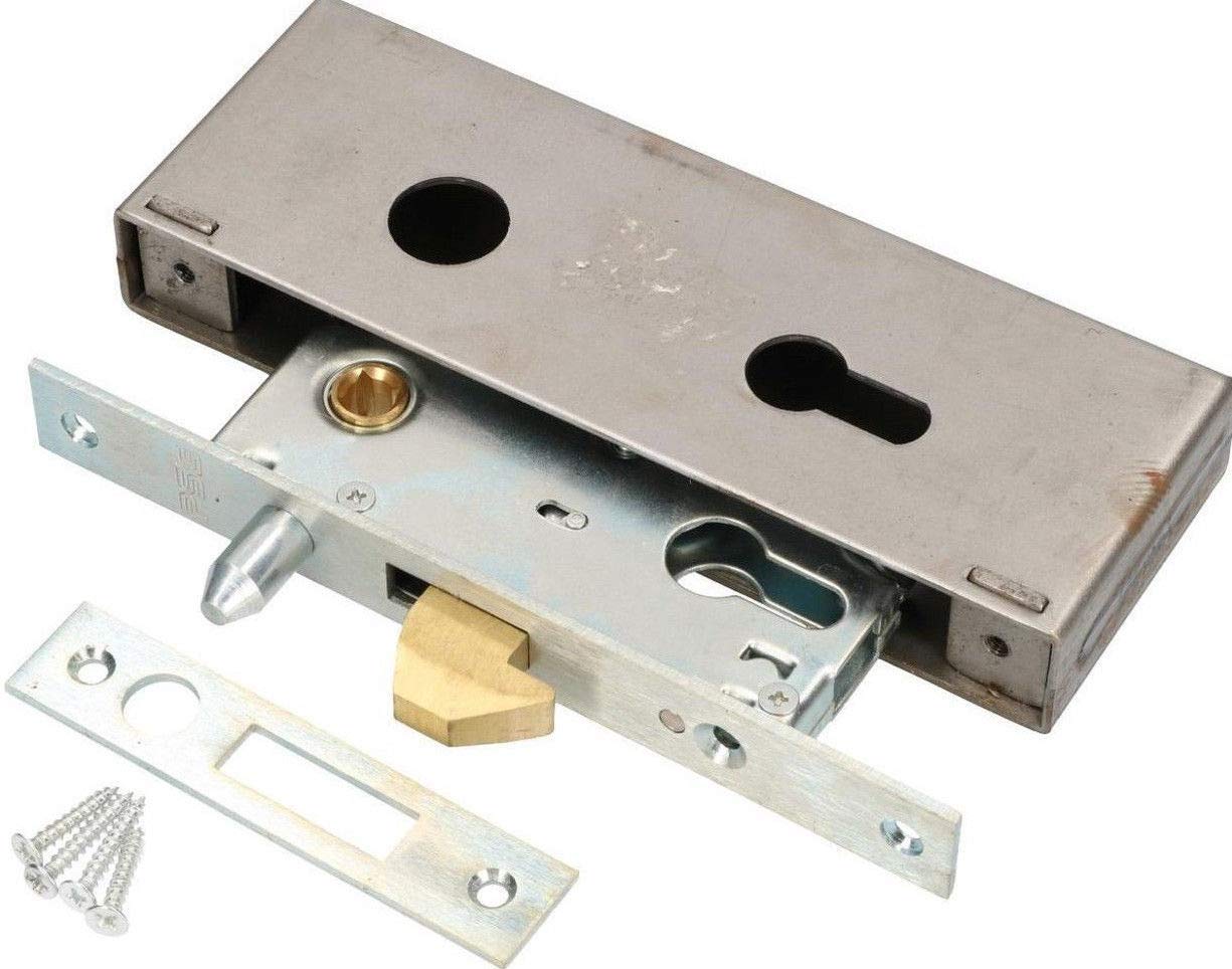 KOTARBAU Hook Sliding Gate Mortice Lock, Silver, Key Lock, 72/40 SP, for Sliding Doors & Gates
