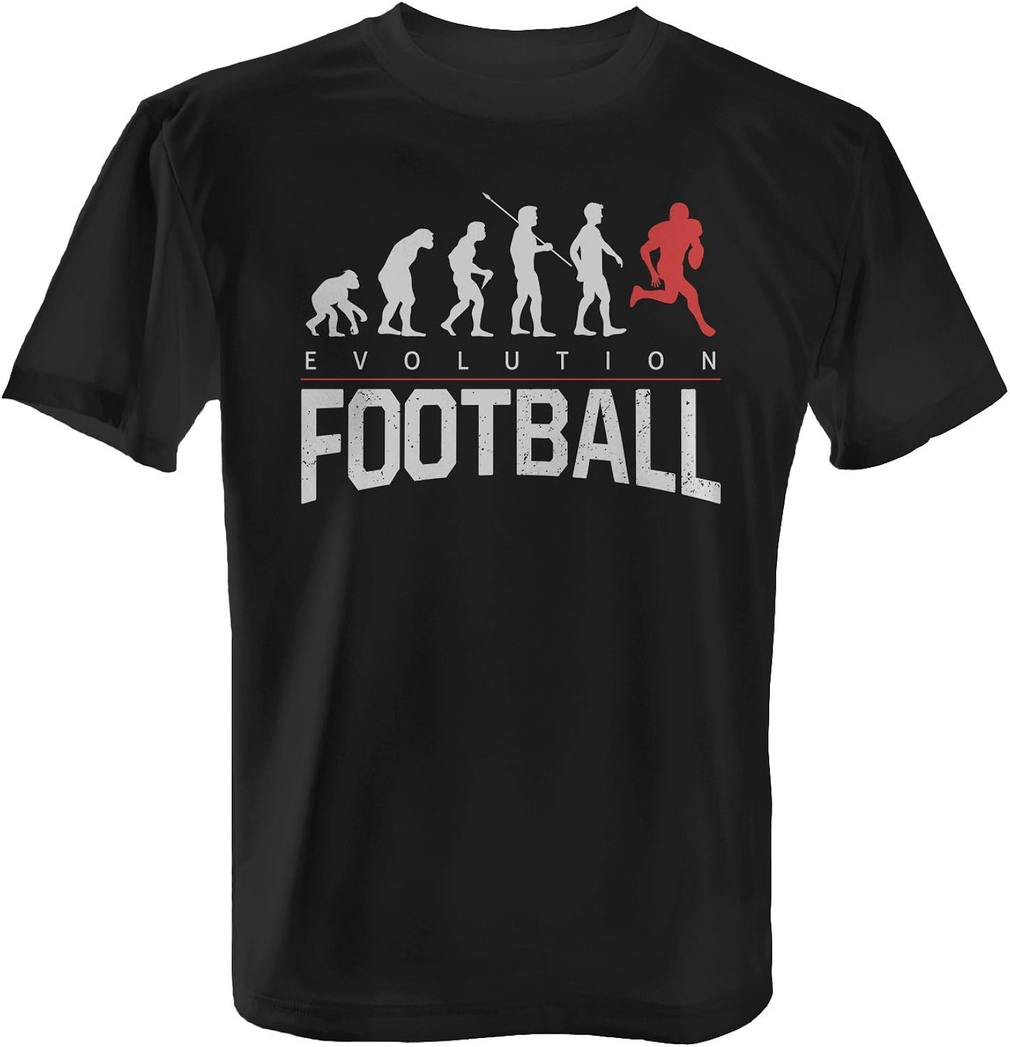 Fashionalarm Herren TShirt Evolution Football Fun Shirt mit