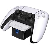 Venom PS5 Controller Charging Station, Slim Dock Compatible with PlayStation 5, Single Wireless Controller Charger with LED Indicators, Docking Station Stand with 1X USB Dongle