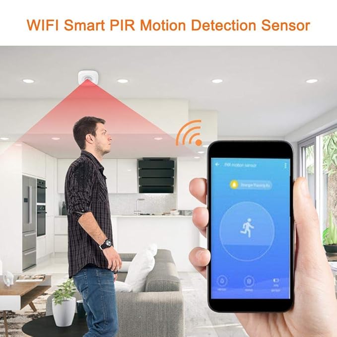 Pir Motion Sensor Infrared Motion Detector With All Round Blindspot Free Coverage For Indoor Or Outdoor Use Motion Detectors