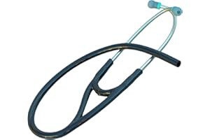 Truaevum Compatible with/Replacement for Master Cardiology (r) and Cardiology III (r) Littmann (r) Stethoscope TUBING - 7mm Binaurals K7 Black