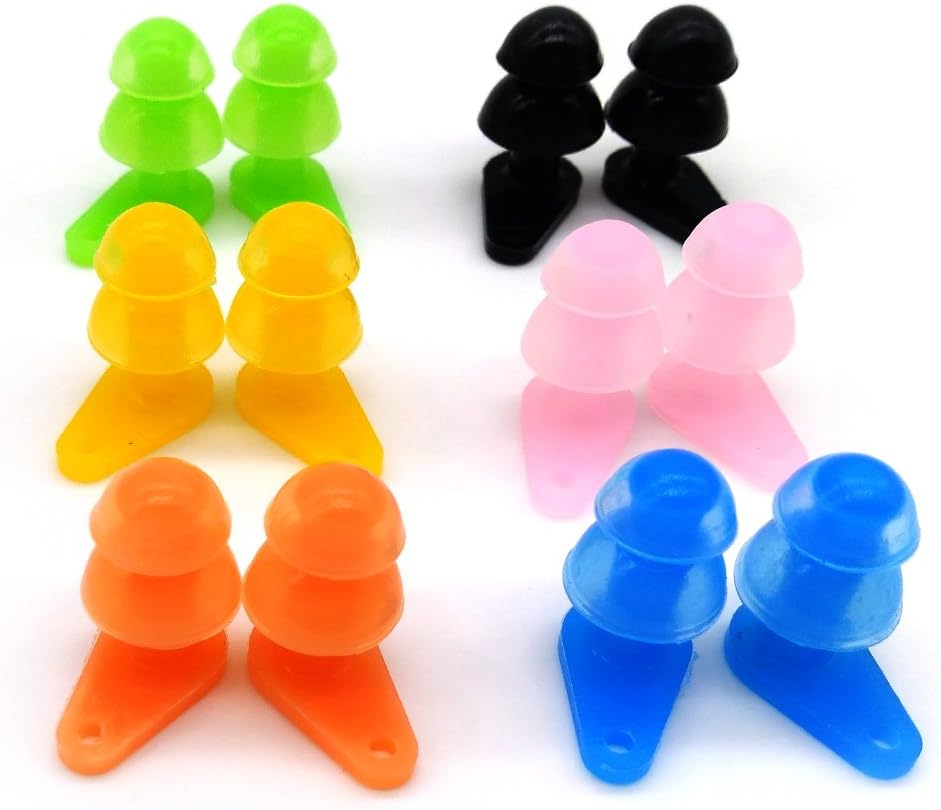 6 Sets Waterproof Kids Swimming Earplugs with Case Package, Protect Children's Ears in Water Shower: Health & Personal Care