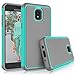 Tekcoo Galaxy J3 2018 Case, Samsung J3 Orbit/J3 Achieve/J3 Express Prime/J3 Prime 2/J3 V 3rd Gen/Amp Prime 3/J3 Eclipse 2/J3 Aura/J3 Star Case, [Tmajor] Cute Sturdy Cover Cases - Turquoise