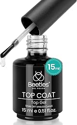 Beetles Gel Polish No Wipe Top Coat 15ml High Gloss Long-Lasting