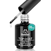 Beetles Gel Polish No Wipe Glossy Gel Top Coat Long Lasting 1Pcs 15ml | Clear Top Coat Gel Nail Polish Shine Finish and Long Lasting, Soak Off Nail Lamp,Nails Gifts for Women