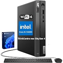Lenovo ThinkCentre ミニPC Intel i5-8400T Lenovo ThinkCentre Mini Desktop, Intel i5-13420H 8-Core, Intel UHD