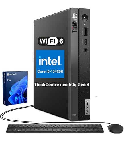 Lenovo ThinkCentre M70q Tiny Desktop | Core i3-10100T - 256GB SSD