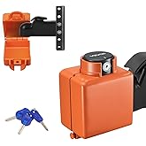 VEVOR Collar Coupler Lock, Fits 2 & 2-5/16-Inch Demco Cast Head Couplers, Trailer Hitch Lock with 3 Keys Secures Security Cha