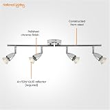 National Lighting Led Ceiling Lights Rotatable 4 Way Chrome GU10 Compatible view 2