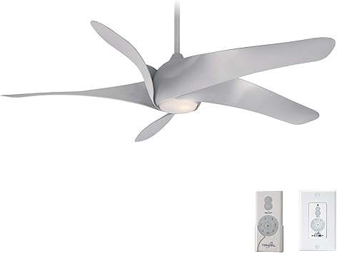 Minka Aire F905l Sl Artemis Xl5 Led Silver 62 Ceiling Fan With