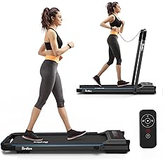 REDLIRO Under Desk Treadmill 2 in 1 Walking Pad, Portable, Folding, Electric, Motorized, Walking and Jogging Machine with Remote Control for Home and Office Workout