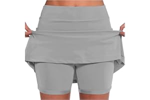 Qxutpo Skorts for Women Plus Size Dressy Casual Athletic Golf Tennis Short Skirts Tummy Control 2025 Summer Skort with Pocket