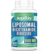 Aquifoly Liposomal Nicotinamide Riboside Supplement 2000 mg with TMG and Pterostilbene for Maximum Absorption, Superior to NAD, Boosting NAD+, Cellular Energy, and Age Defense, 60 Softgels