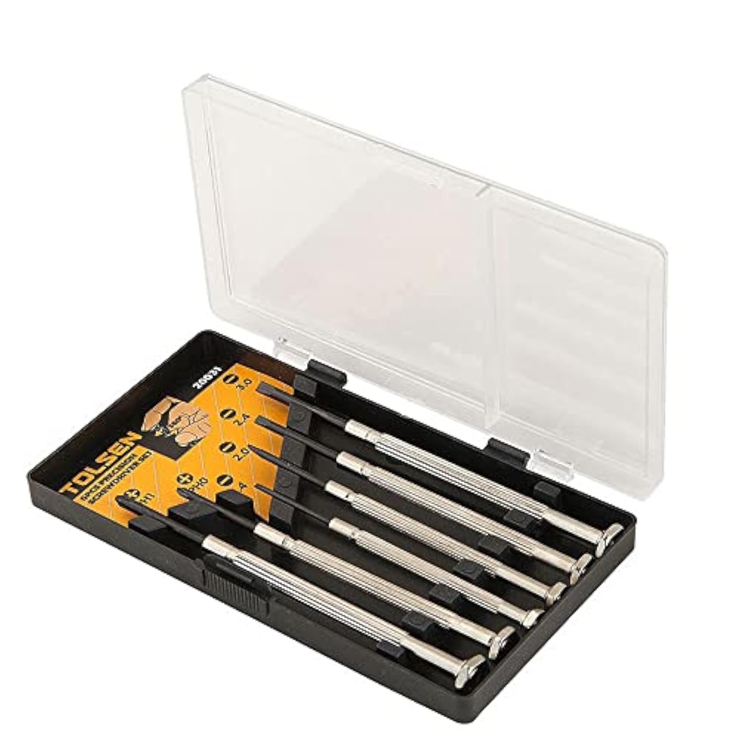 Tolsen Precision Screwdriver Set for Small Screws - Philips and Flat Headed Set 6pcs