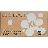 ECO BOOM Training Pants for Toddler Potty, Hypoallergenic for Sensitive Skin, Size 5 (XL) Suitable for 27 to 38lb, 48 Count
