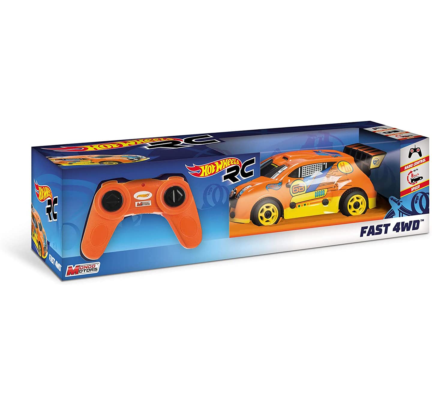 Mondo Motors - Hot Wheels Fast 4WD - radio controlled car for children - Scale 1:24-63310