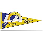 Rico Industries NFL Football Shape Cut Soft Felt Pennant - EZ to Hang - Home Décor (Game Room, Man Cave, Bed Room)