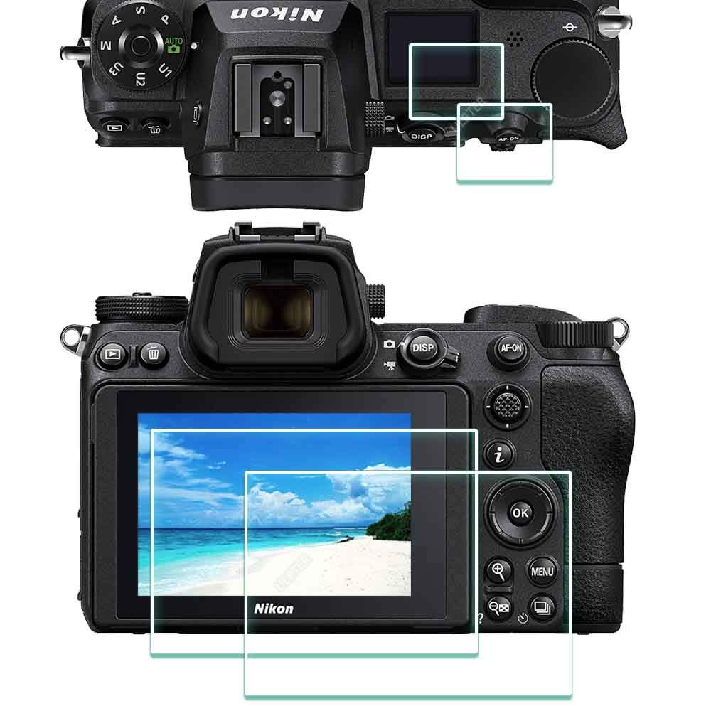 ULBTER Screen Protector for Nikon Z 7II / Z 6II Z7 II Z6 II Z6II Z7II Z 6 II Z 7 II + Top [2+2Pack], 0.3mm 9H Hardness Tempered Glass Cover Anti-Scrach Anti-Bubble
