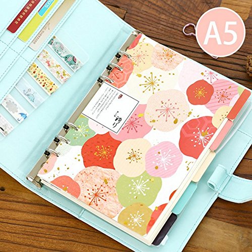 Chris-Wang ELegant Colorful Fresh Style Category Page Day Planner Divider Index Page Tab Cards Noteb